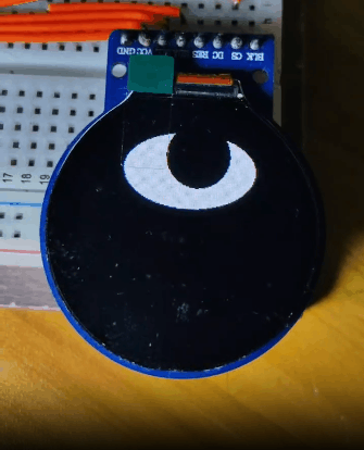【花雕学编程】Arduino动手做（249）--GC9A01瑙加的咕噜噜眼图1
