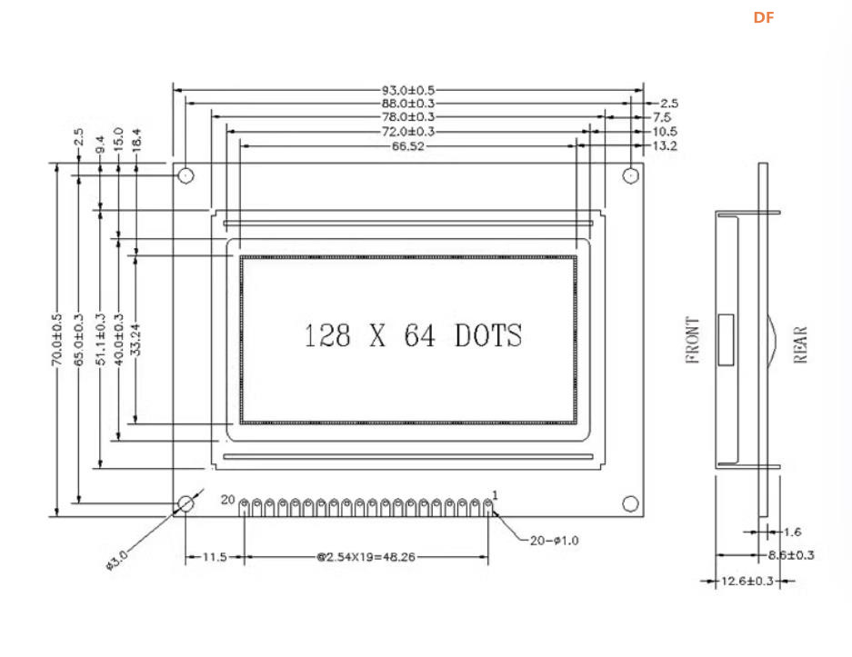 【花雕学编程】Arduino动手做（199）---LCD12864 并口串口屏图1