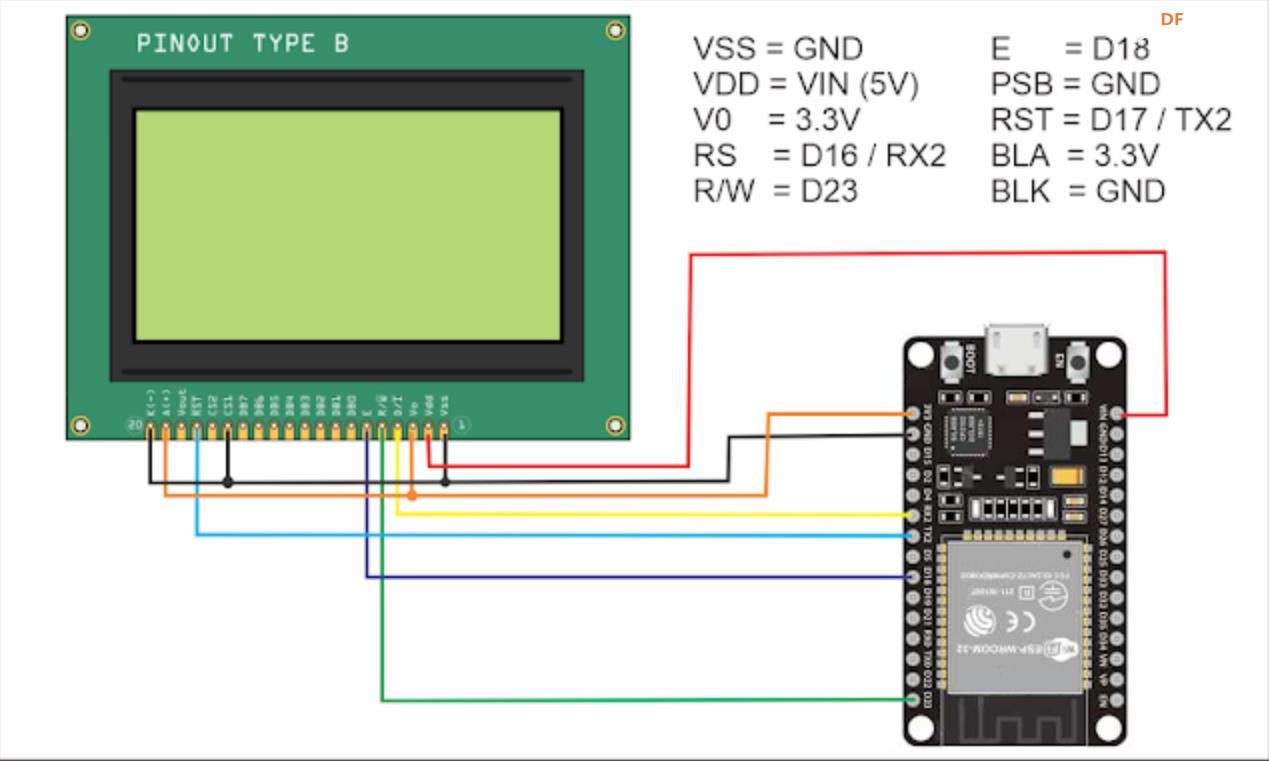 【花雕学编程】Arduino动手做（199）---LCD12864 并口串口屏图1