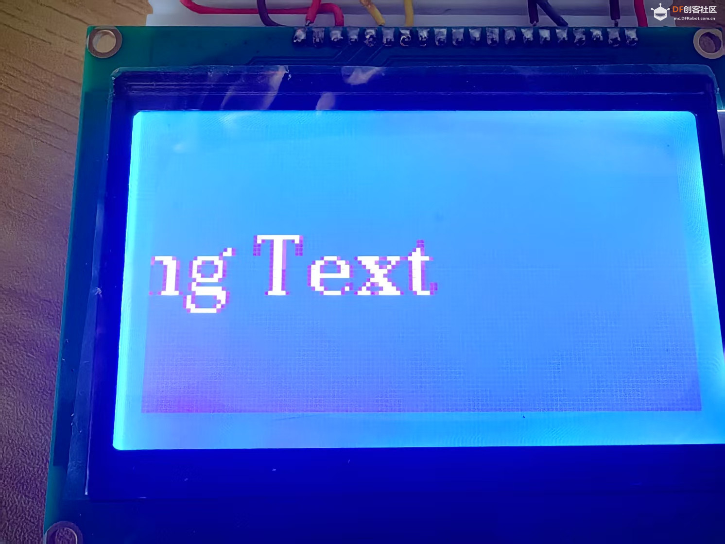 【花雕学编程】Arduino动手做（199）---单行文本横向滚动图1