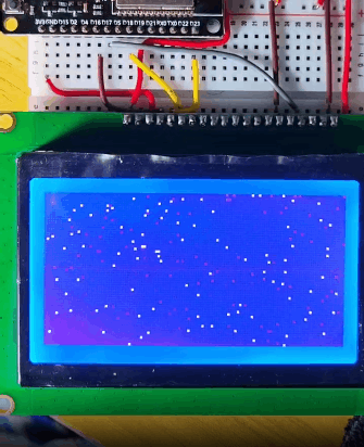 【花雕学编程】Arduino动手做（199）--随机绘制100个像素点图1
