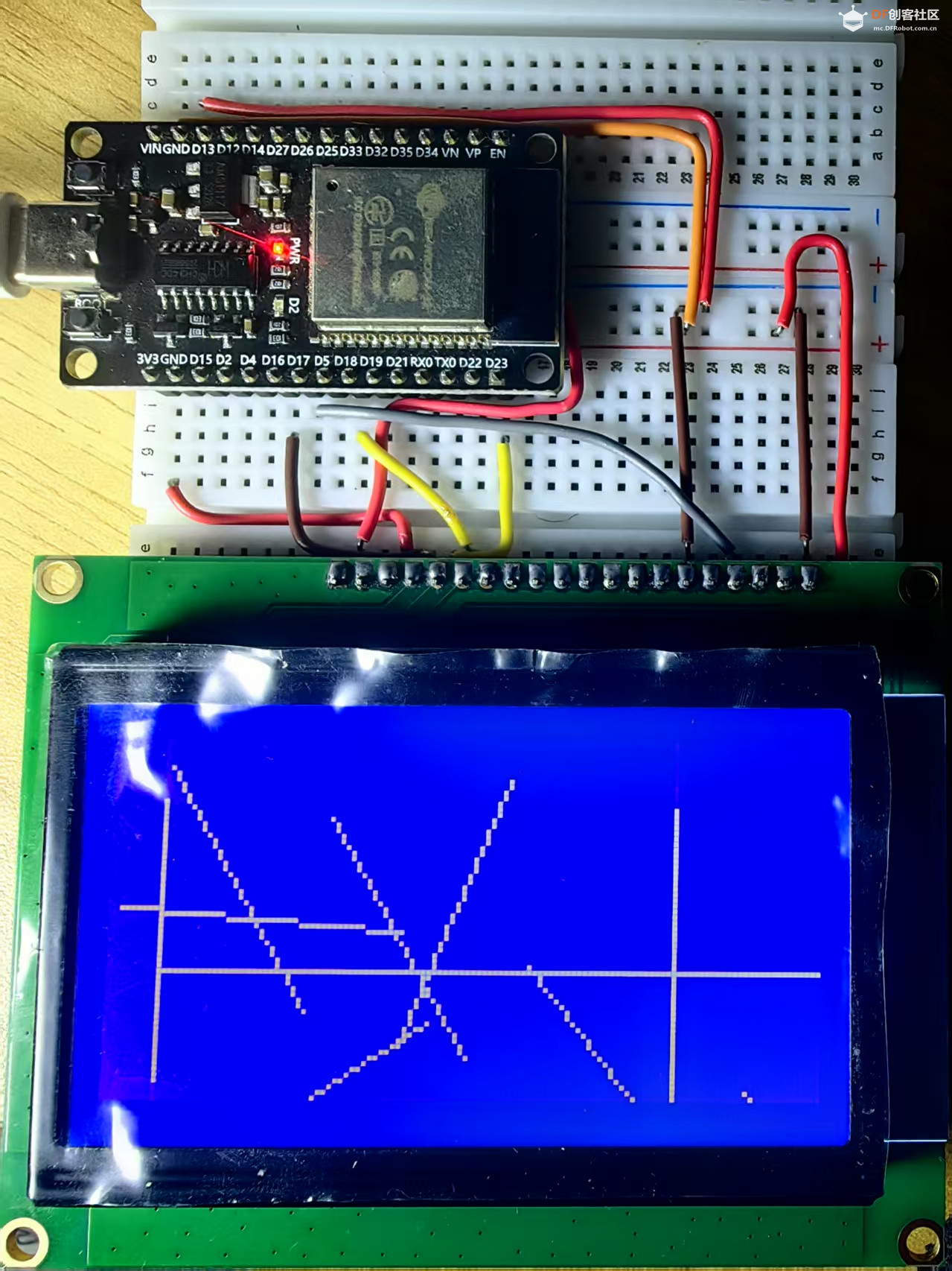 【花雕学编程】Arduino动手做（199）---随机10条不同角度线图1