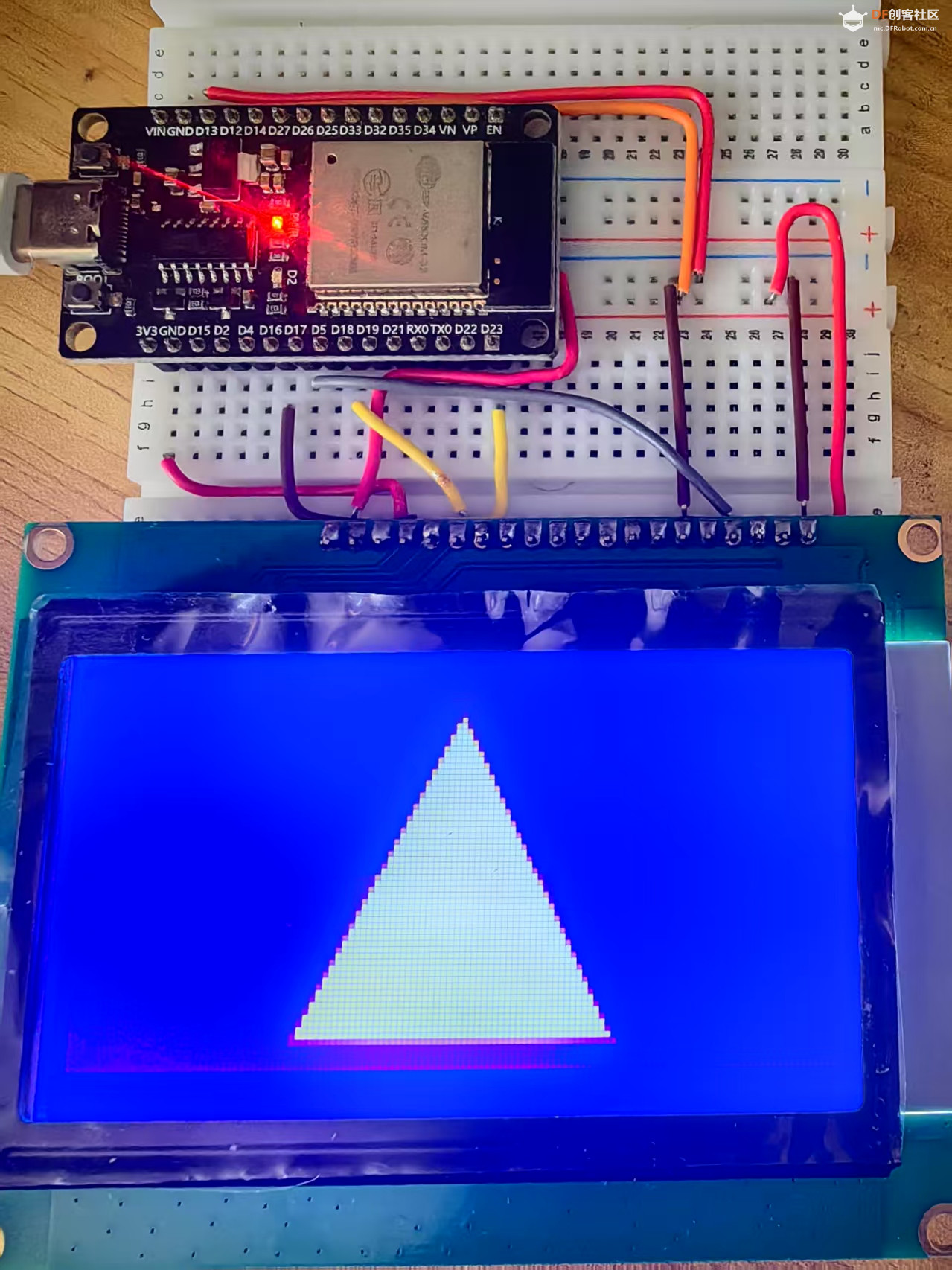 【花雕学编程】Arduino动手做（199）--递减同心填充三角形图2