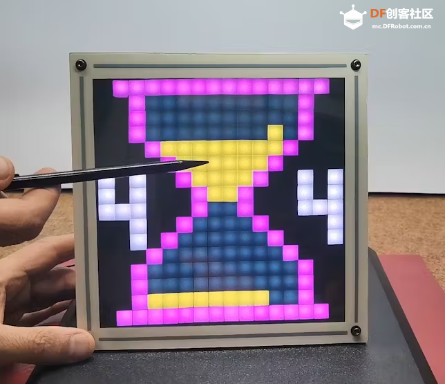 用ESP32和点阵屏打造一个炫酷的动态声效LED沙漏图2