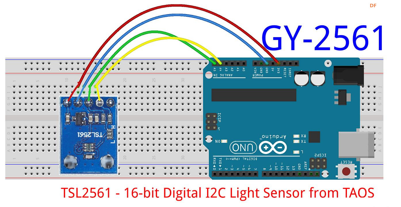 【花雕学编程】Arduino动手做（188）---TSL2561环境光传感器图2