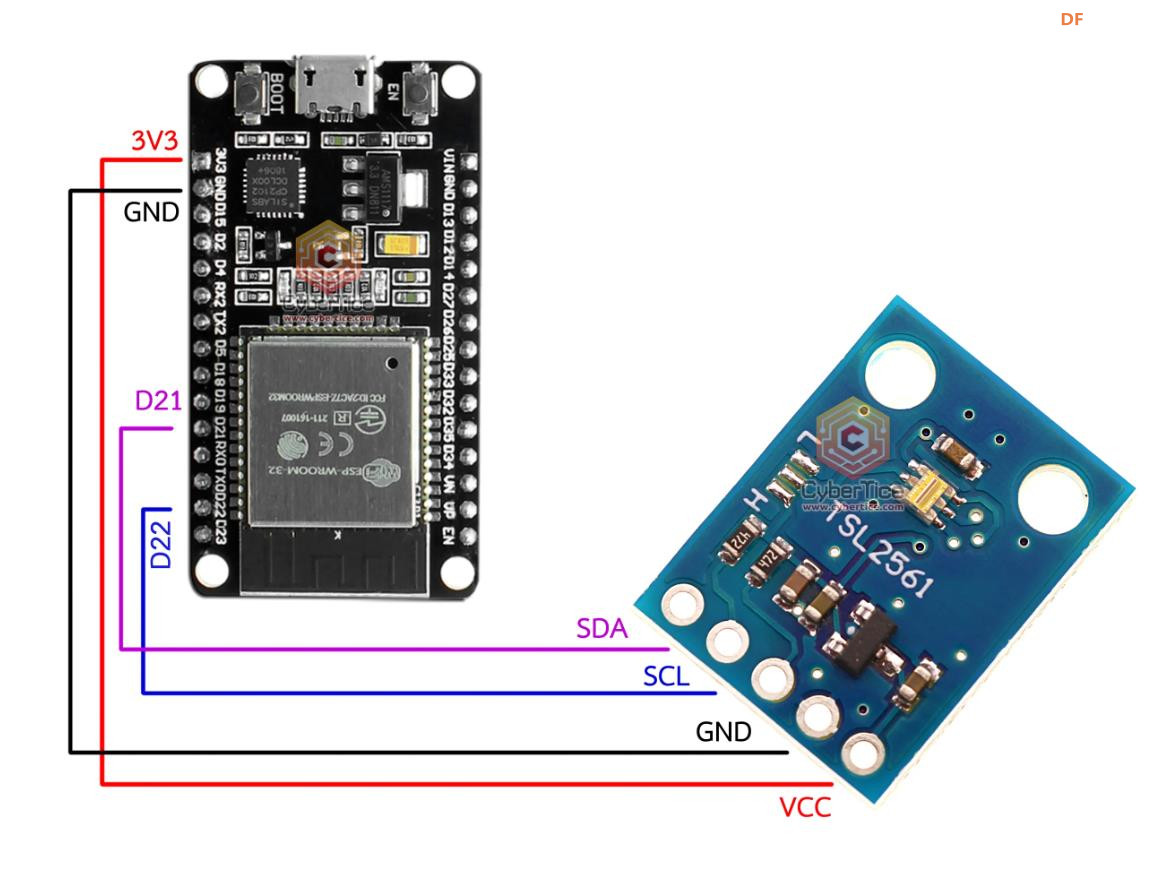 【花雕学编程】Arduino动手做（188）---TSL2561环境光传感器图2