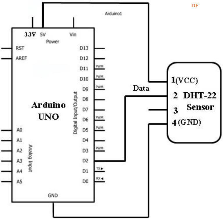 【花雕学编程】Arduino动手做（218）--DHT22模块五个小实验图2