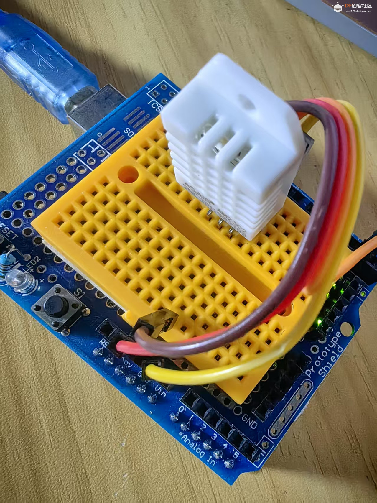 【花雕学编程】Arduino动手做（218）--DHT22模块五个小实验图1