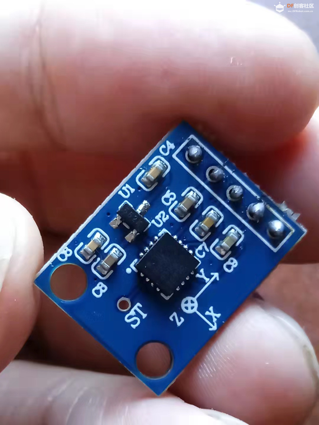 【花雕学编程】Arduino动手做（239）---ADXL335三轴6个小实验图1