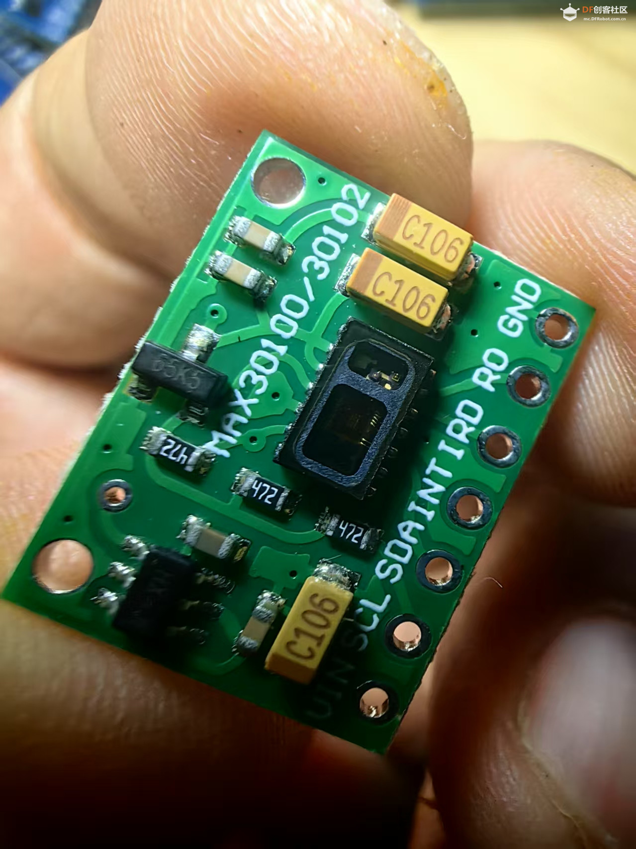 【花雕学编程】Arduino动手做（253）---MAX30100脉搏血氧模块图1