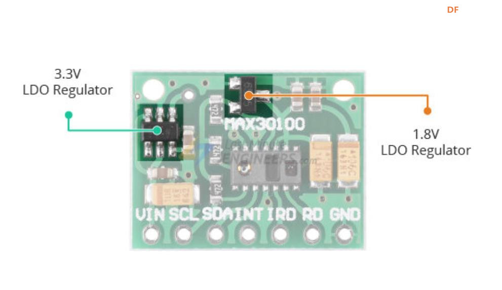 【花雕学编程】Arduino动手做（253）---MAX30100脉搏血氧模块图1