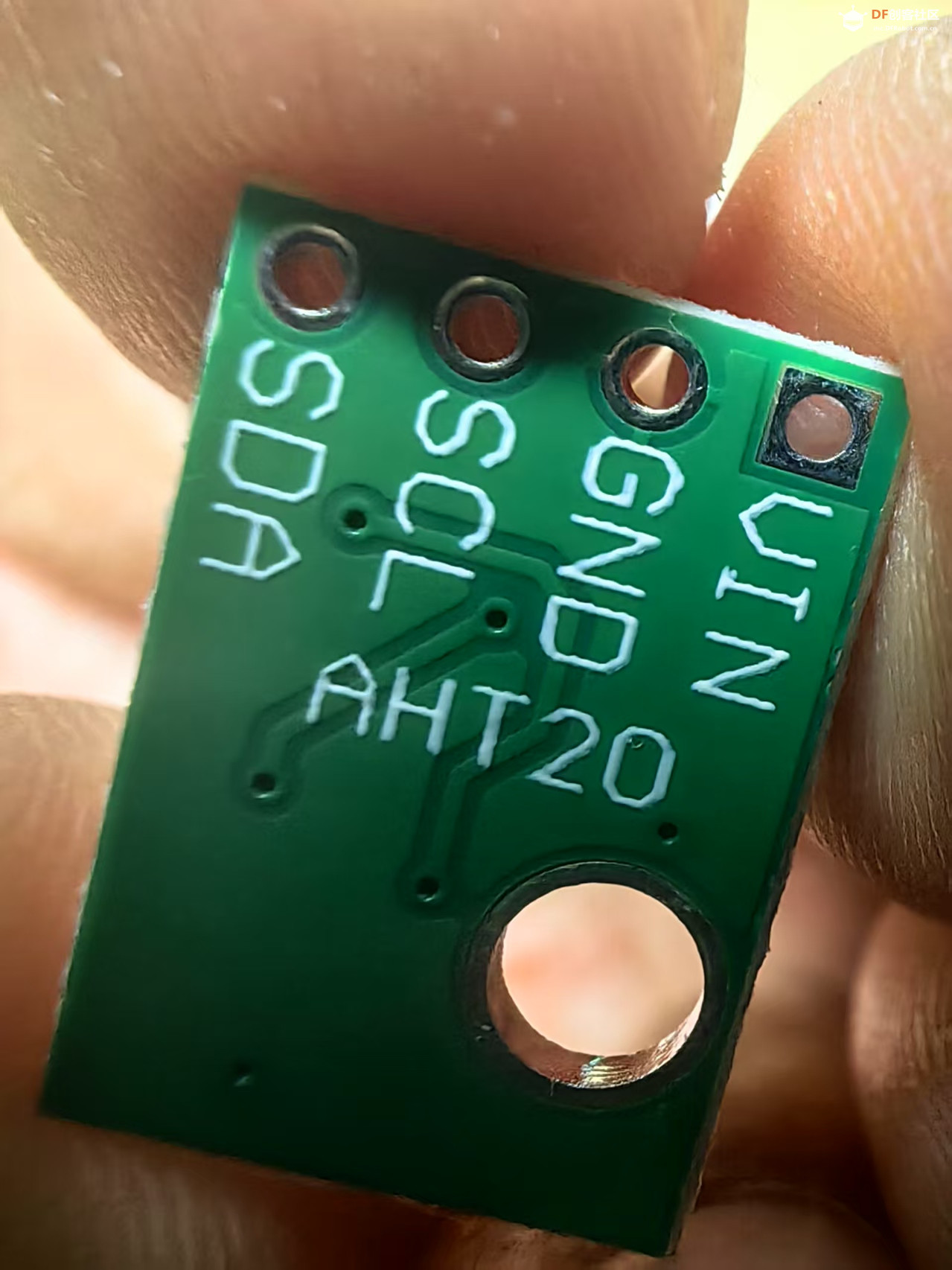 【花雕学编程】Arduino动手做（256）---AHT20 温湿度I2C模块图1