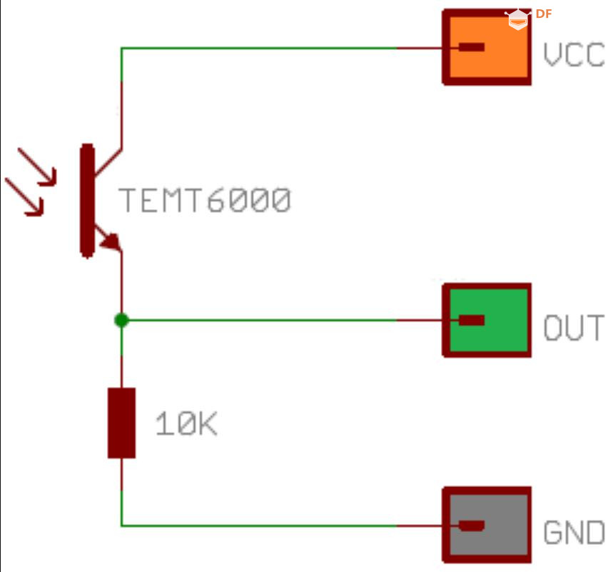 【花雕学编程】Arduino动手做（255）---TEMT6000 环境光模块图2