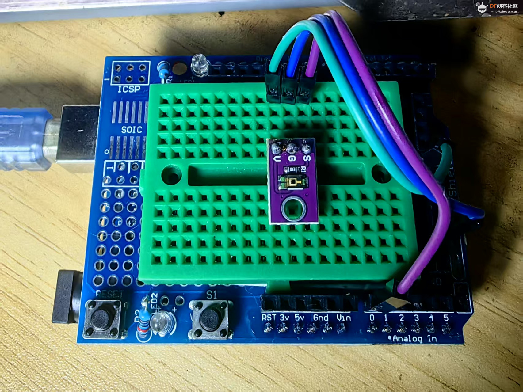【花雕学编程】Arduino动手做（255）---TEMT6000 环境光模块图1