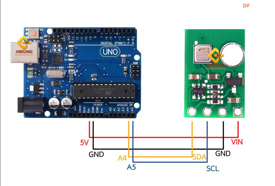 【花雕学编程】Arduino动手做（256）---AHT20 温湿度I2C模块图2