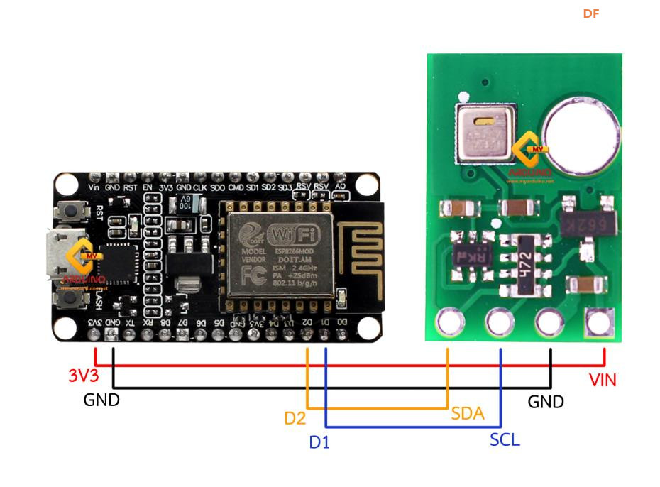【花雕学编程】Arduino动手做（256）---AHT20 温湿度I2C模块图3