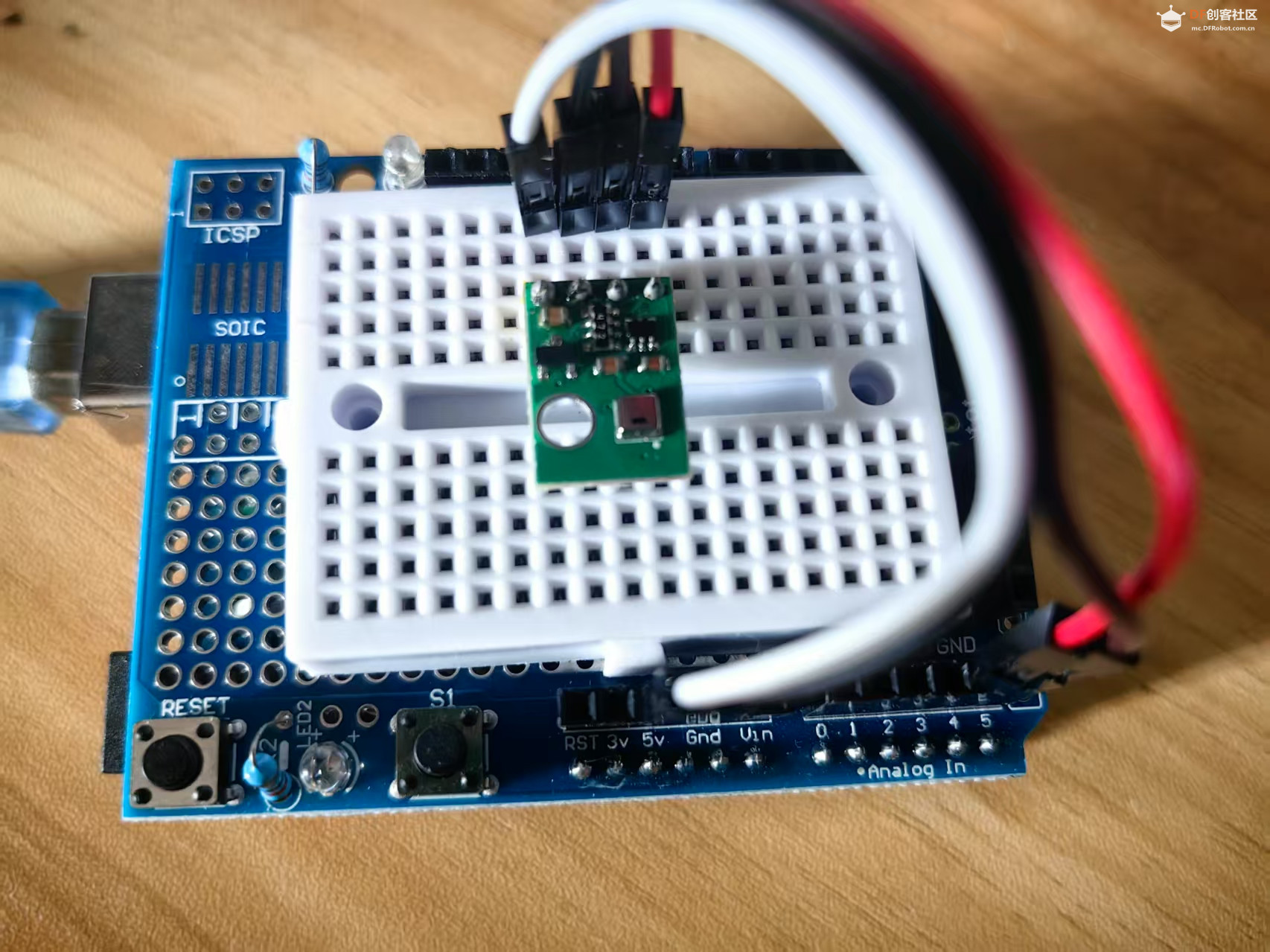 【花雕学编程】Arduino动手做（256）---AHT20 温湿度I2C模块图1