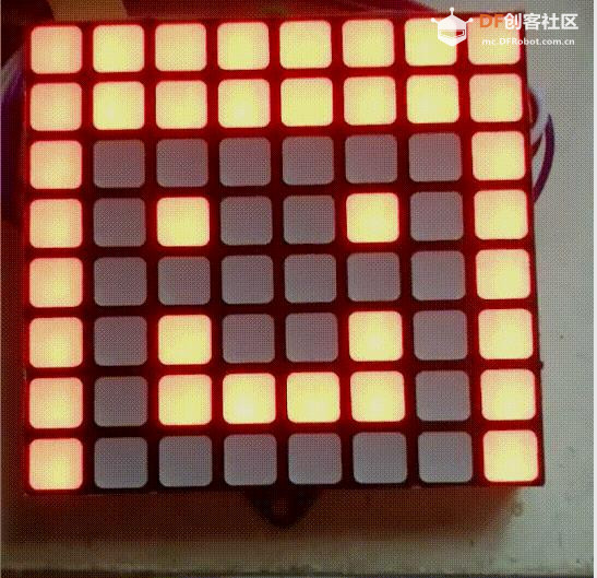 【花雕学编程】Arduino动手做（176）---8x8方格模块33个项目图2
