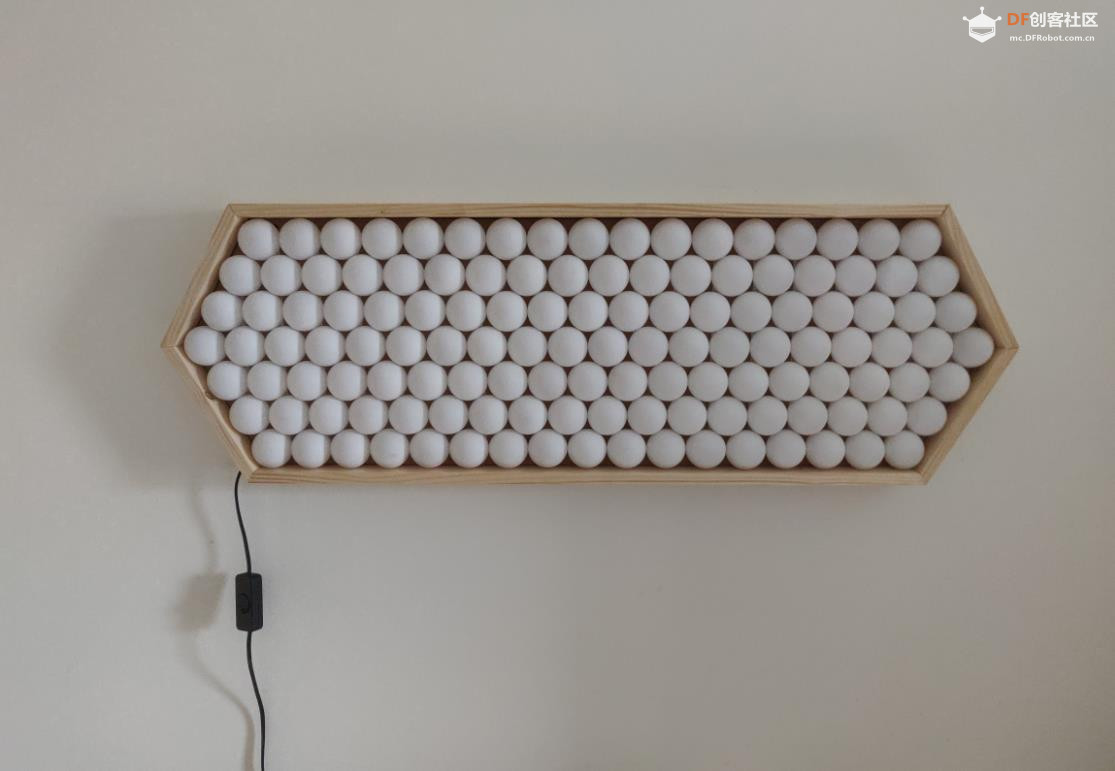 【Arduino动手做】特色乒乓球 LED 壁挂时钟图1