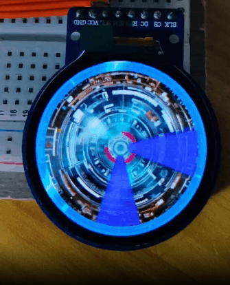 【花雕学编程】Arduino动手做（249）--GC9A01屏39个特色案例图1