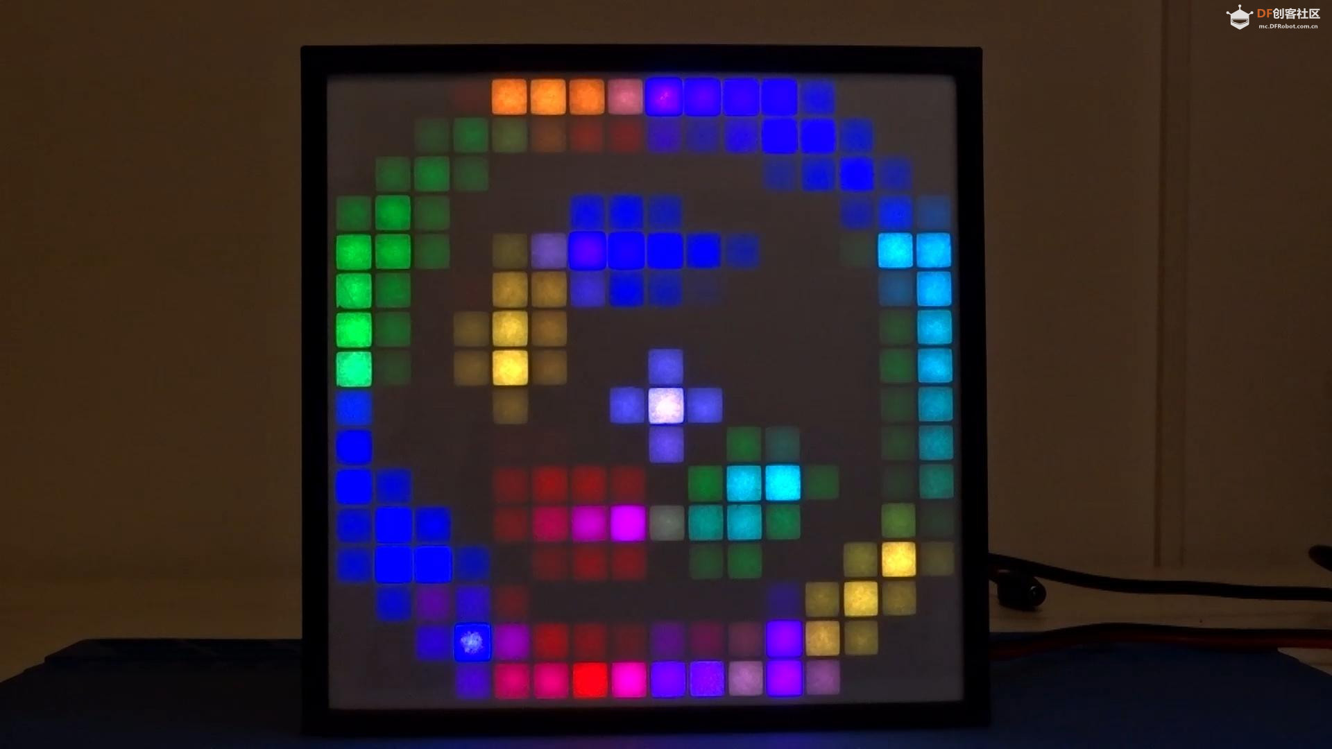 【Arduino动手做】ESP32 声控 16x16 LED 智能 RGB 矩阵面板图1
