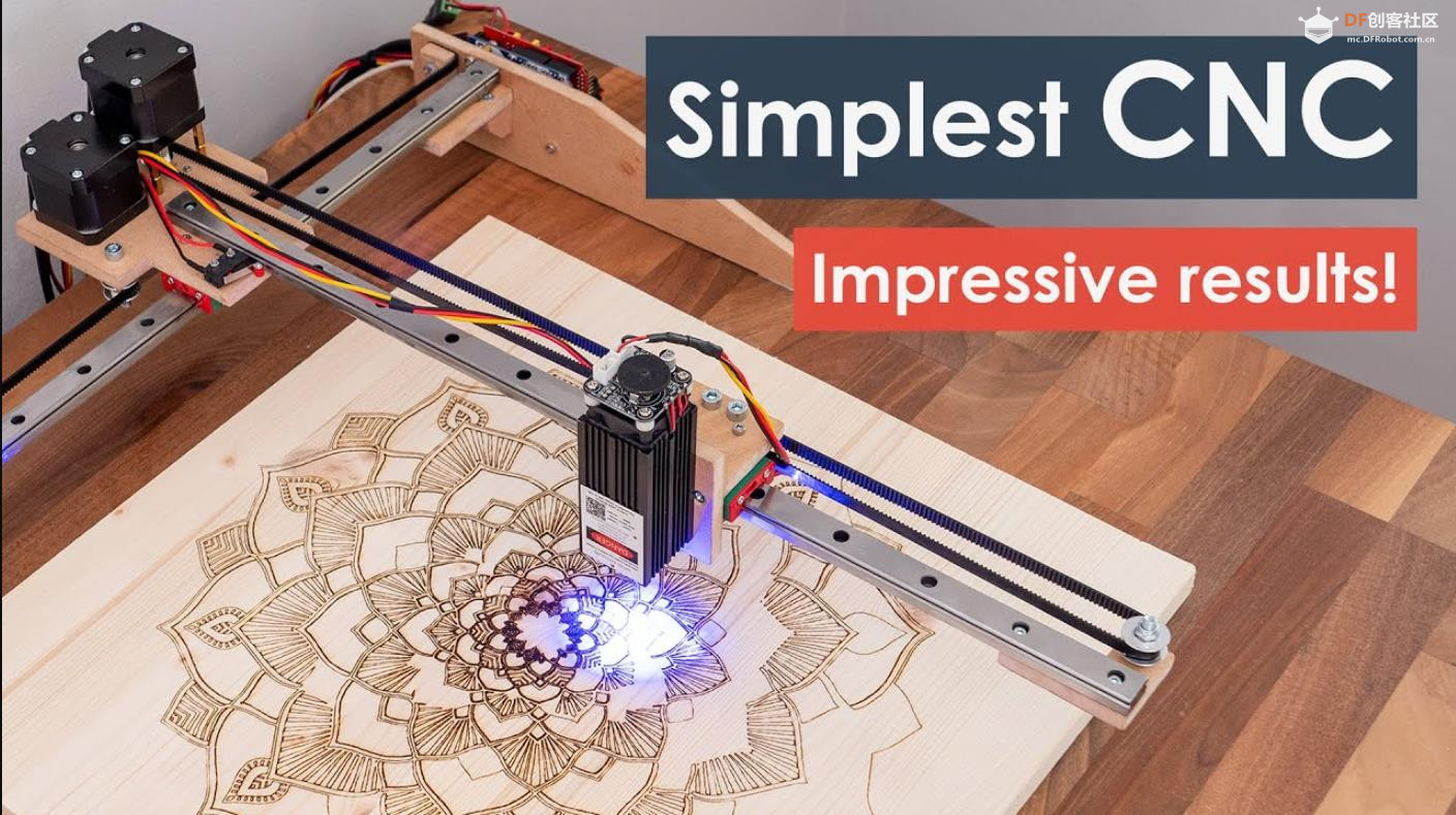 【Arduino 动手做】构建最简单的 CNC 机床 | DIY 激光雕刻机图1