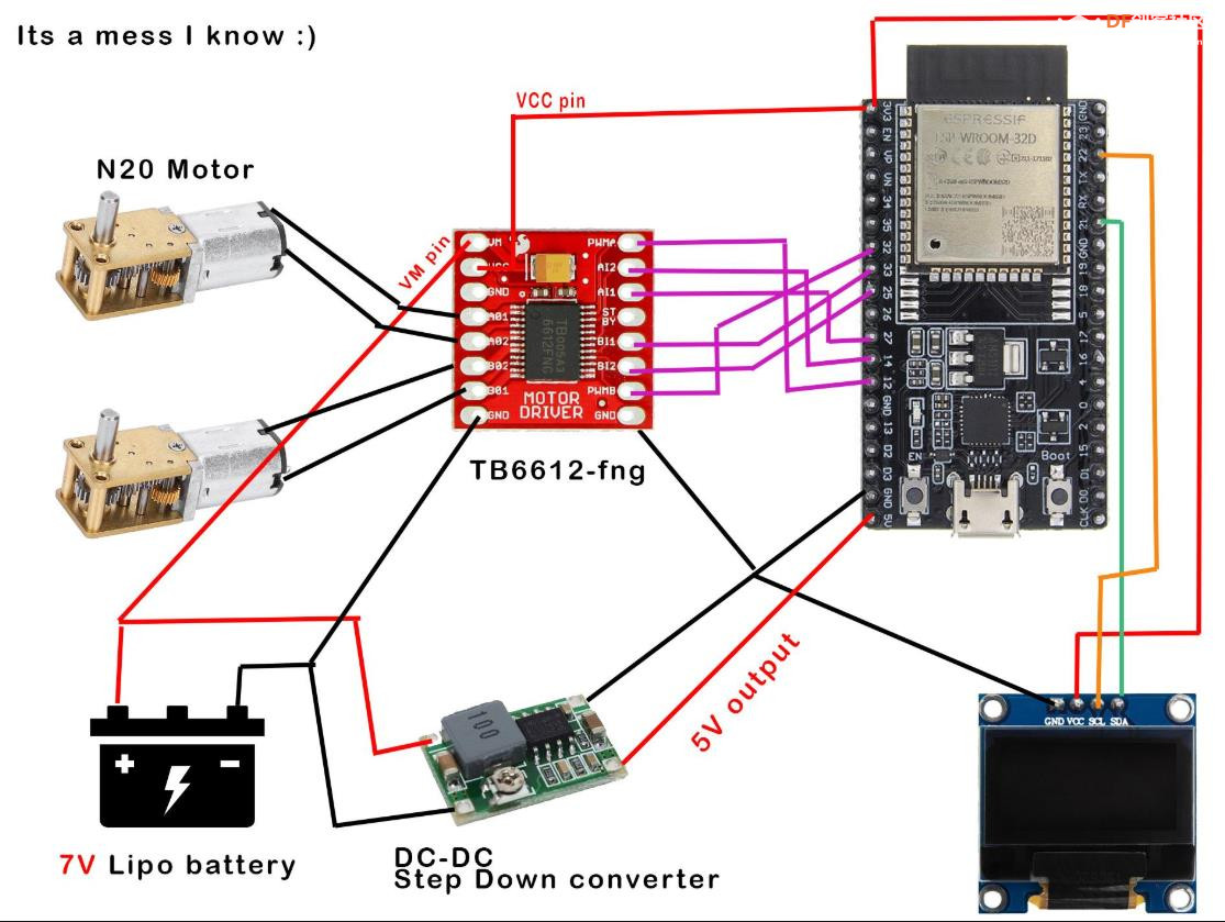【Arduino 动手做】带有 ESP32 和 FreeRTOS 的微型桌面机器人图2