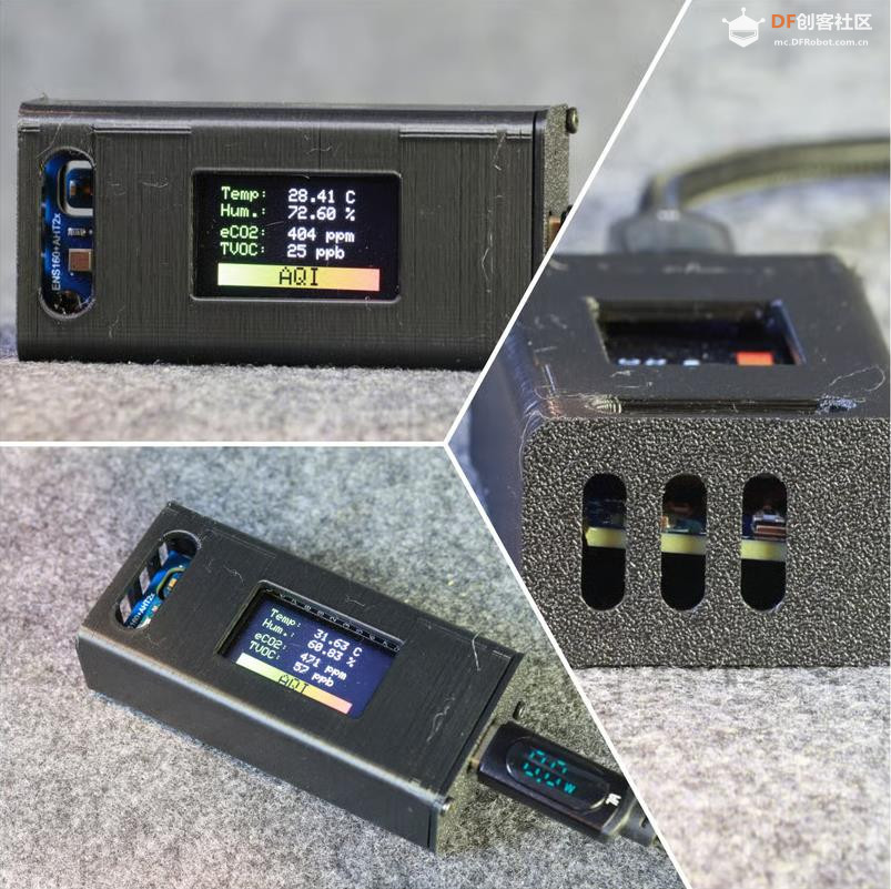 【Arduino 动手做】紧凑的ESP32物联网空气质量监测器图1