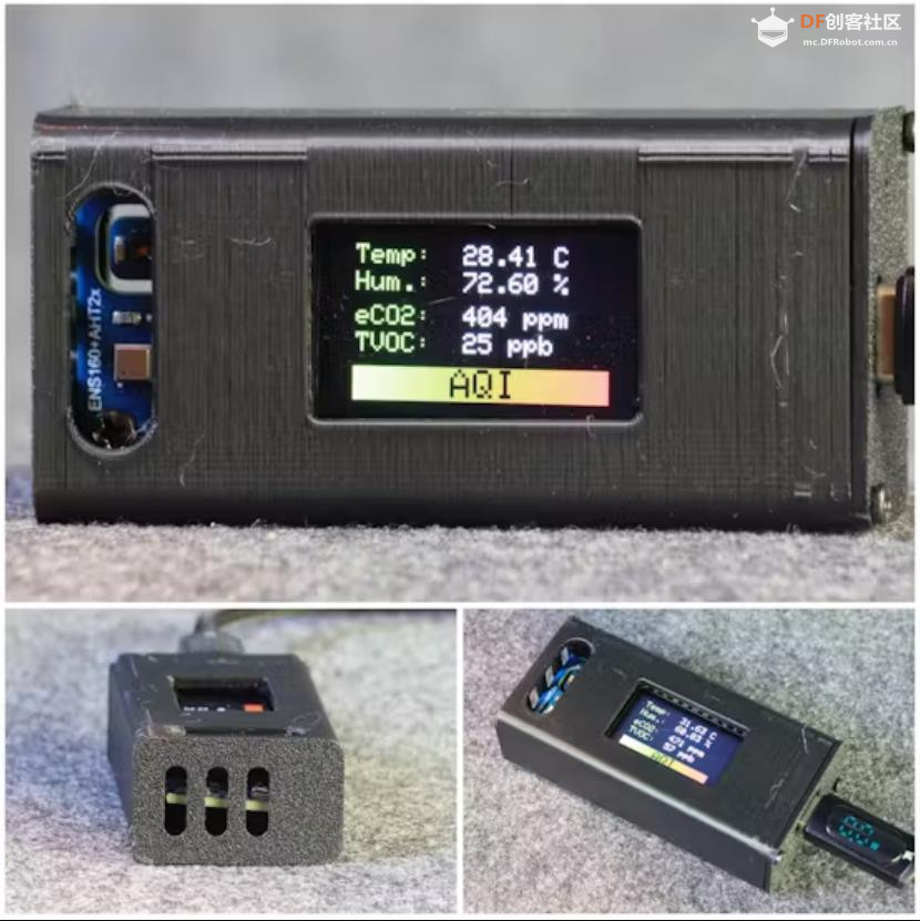 【Arduino 动手做】紧凑的ESP32物联网空气质量监测器图1