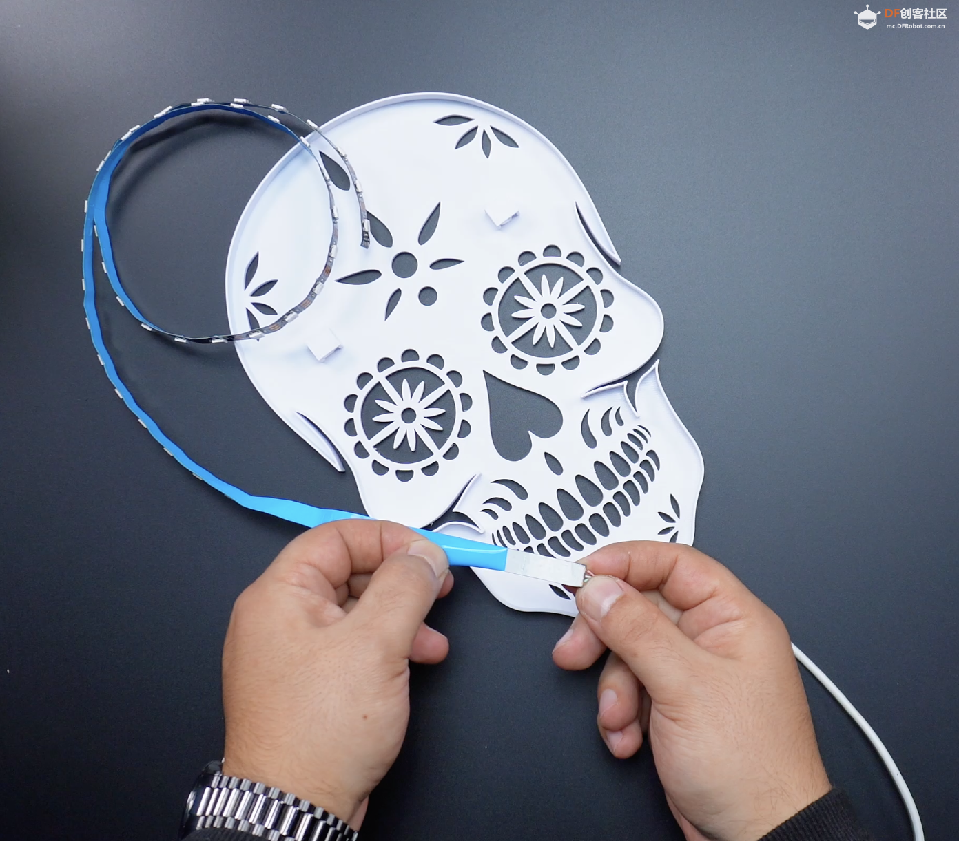 【Arduino 动手做】WLED 装饰骷髅头 LED 照明 （WS2812）图3