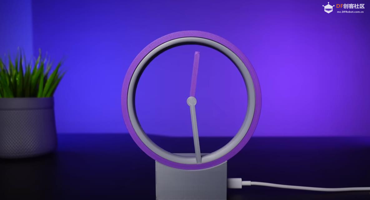 【Arduino 动手做】制作一个简单的 3D 空心时钟（V4版本）图1