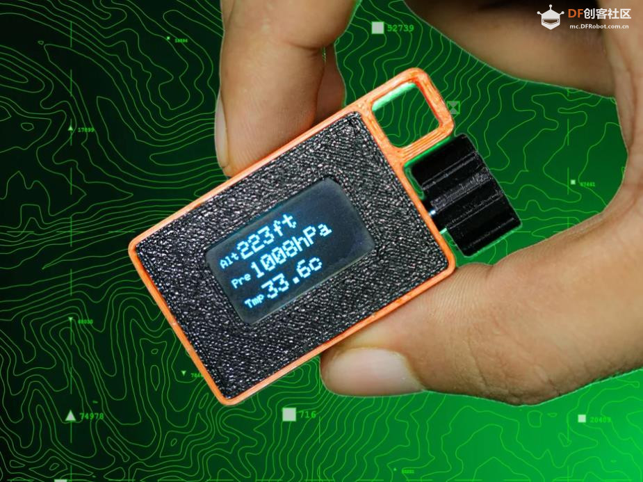 【Arduino 动手做】使用 ESP32 的紧凑型气压温度高度计图1