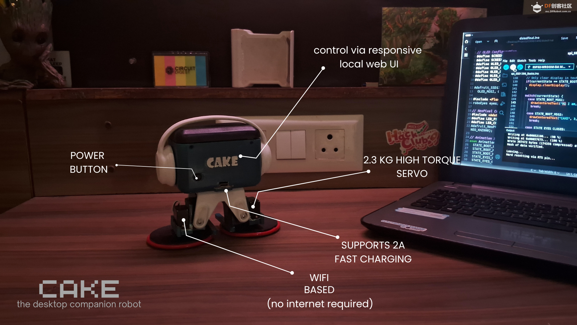 【Arduino 动手做】CAKE：打造一个可爱的桌面伴侣机器人图2