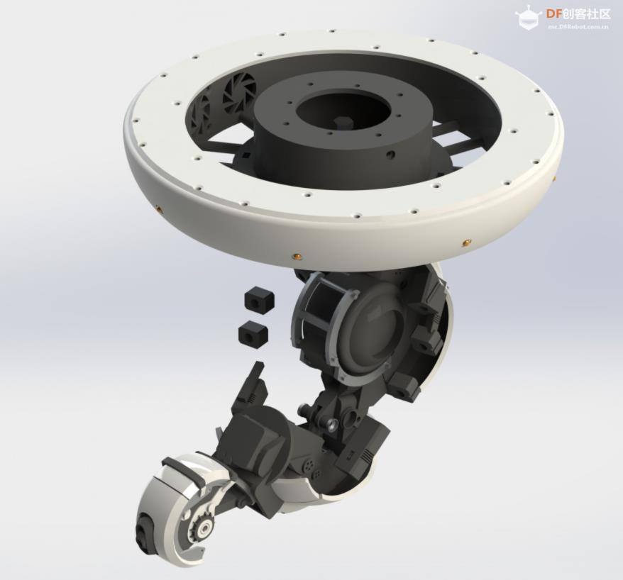 【Arduino 动手做】天花板上的 GlaDOS 四轴机器人吊臂灯图6