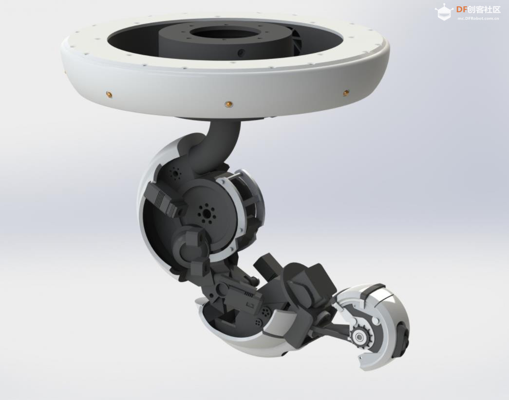 【Arduino 动手做】天花板上的 GlaDOS 四轴机器人吊臂灯图7