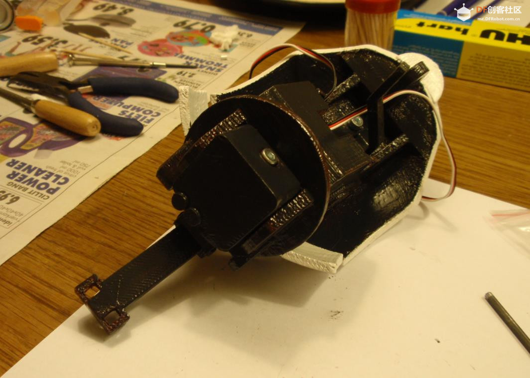 【Arduino 动手做】天花板上的 GlaDOS 四轴机器人吊臂灯图9
