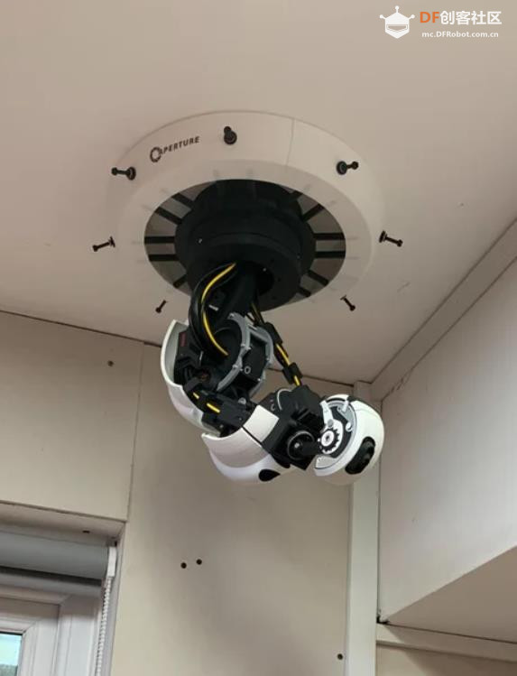 【Arduino 动手做】天花板上的 GlaDOS 四轴机器人吊臂灯图2