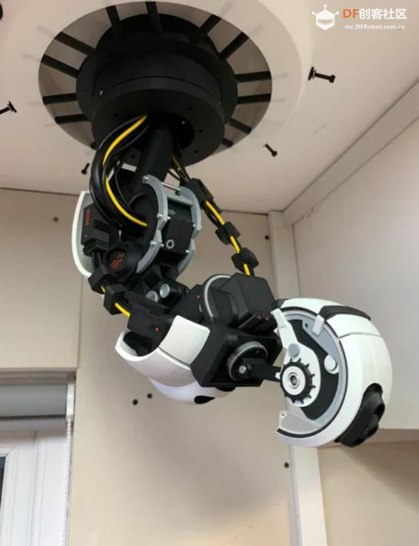 【Arduino 动手做】天花板上的 GlaDOS 四轴机器人吊臂灯图4