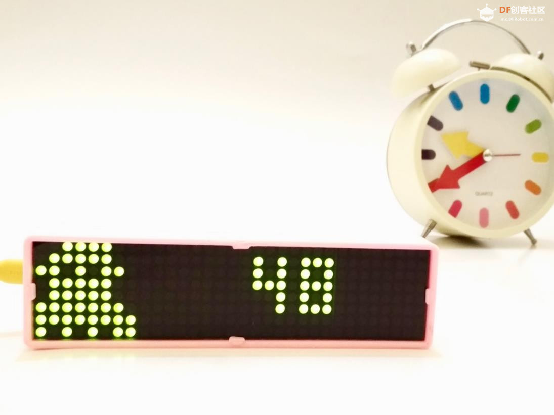 【Arduino 动手做】使用 ESP8266 的物联网智能点阵屏时钟图1