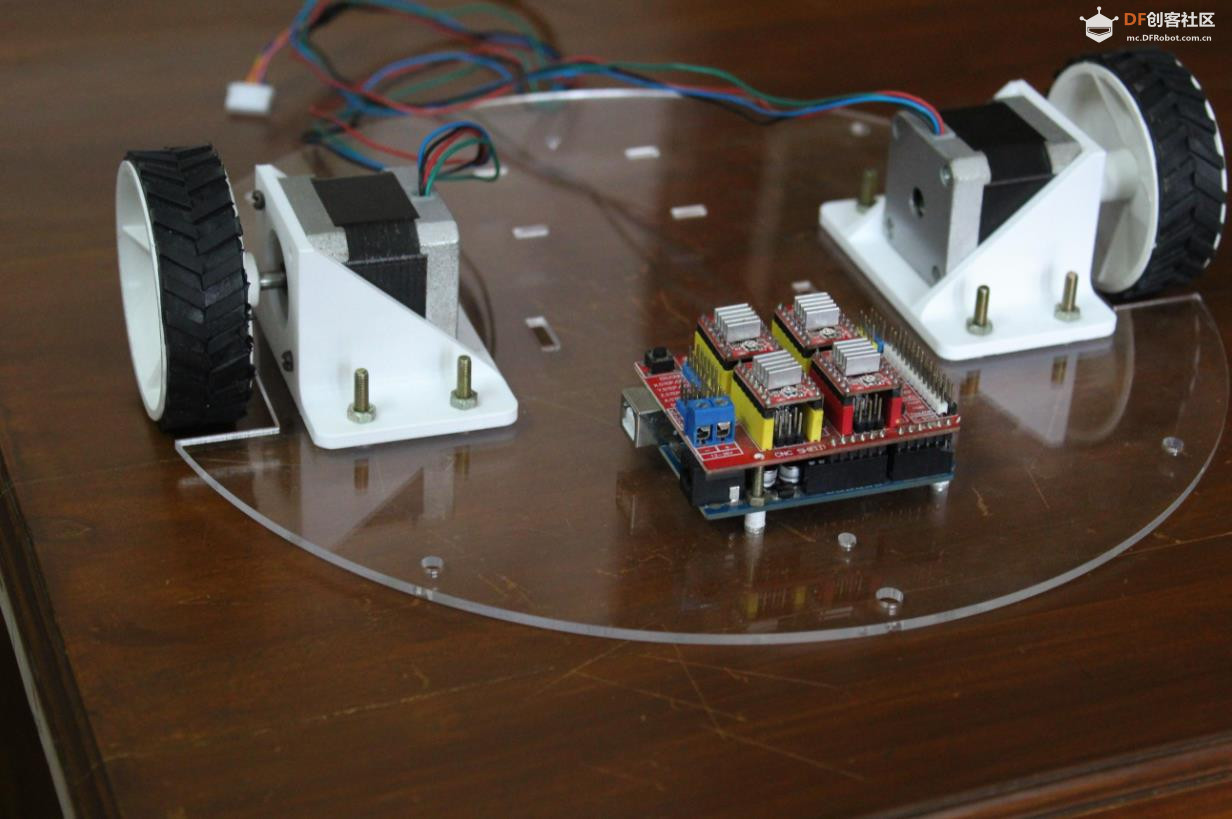【Arduino 动手做】Arduino驱动的八种颜色绘画机器人图8