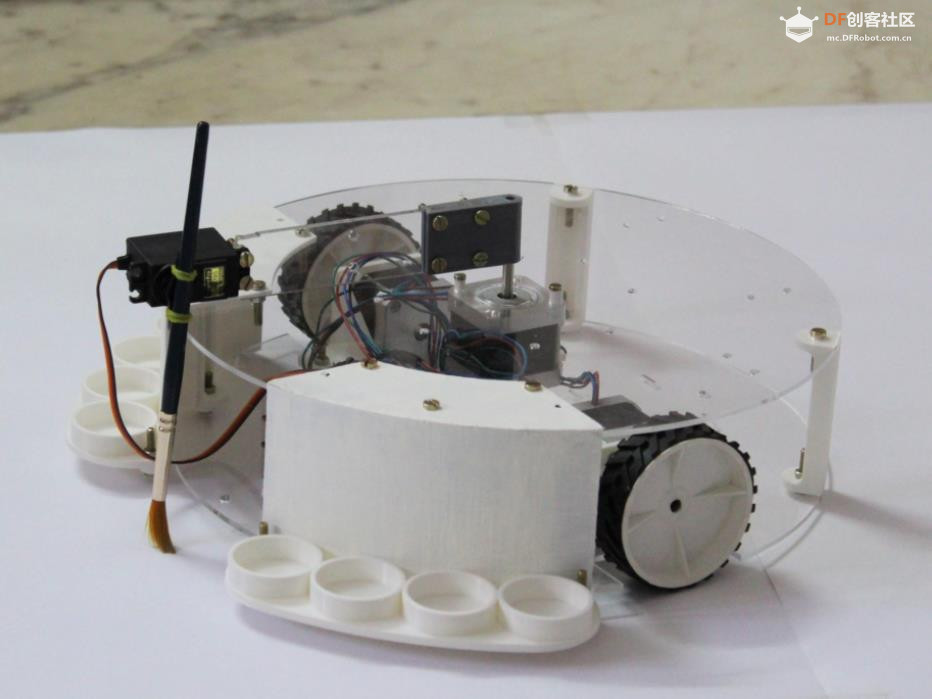 【Arduino 动手做】Arduino驱动的八种颜色绘画机器人图6