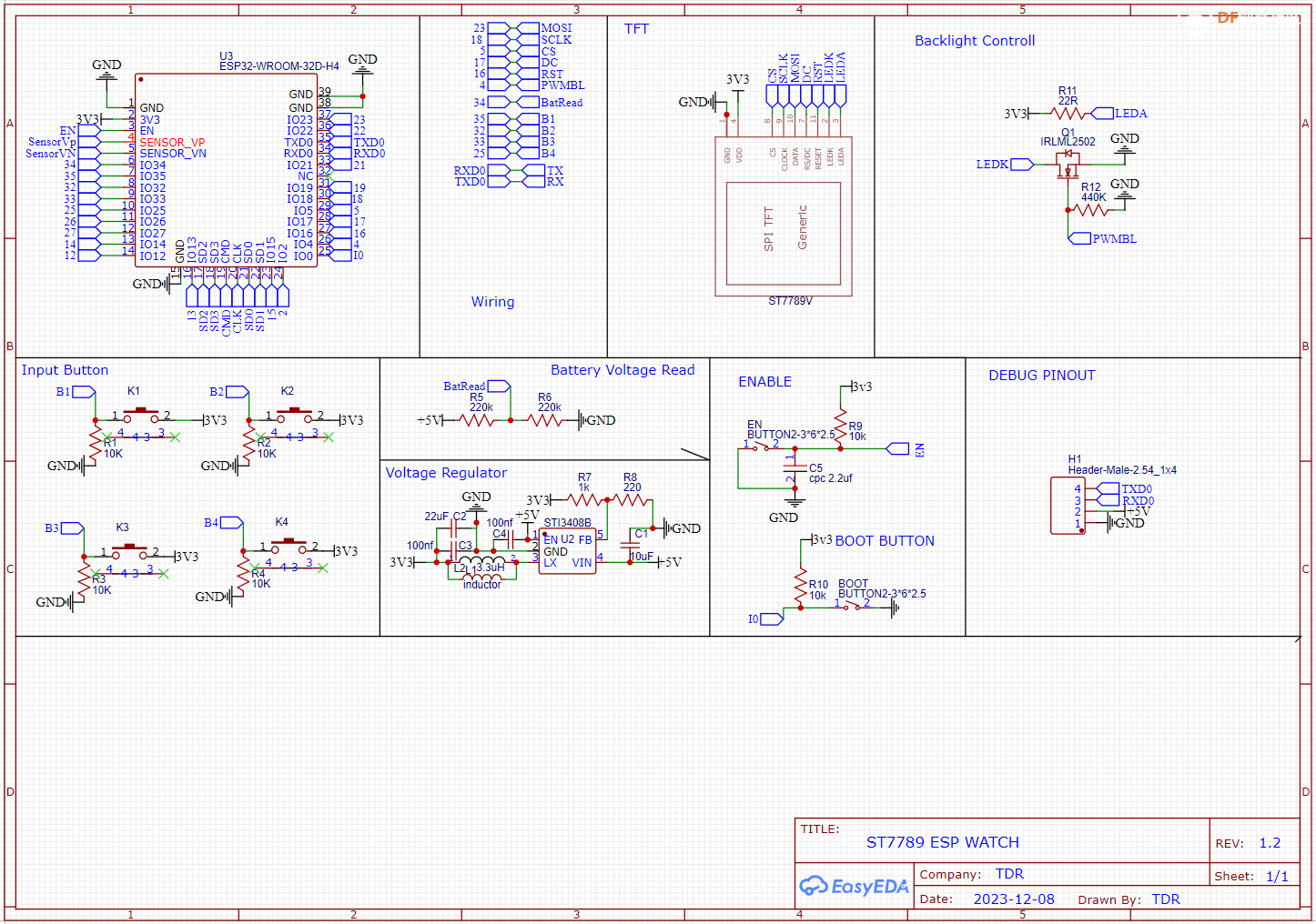 【Arduino 动手做】采用 IPS 显示屏 ST7789V 的 ESP32 手表图3