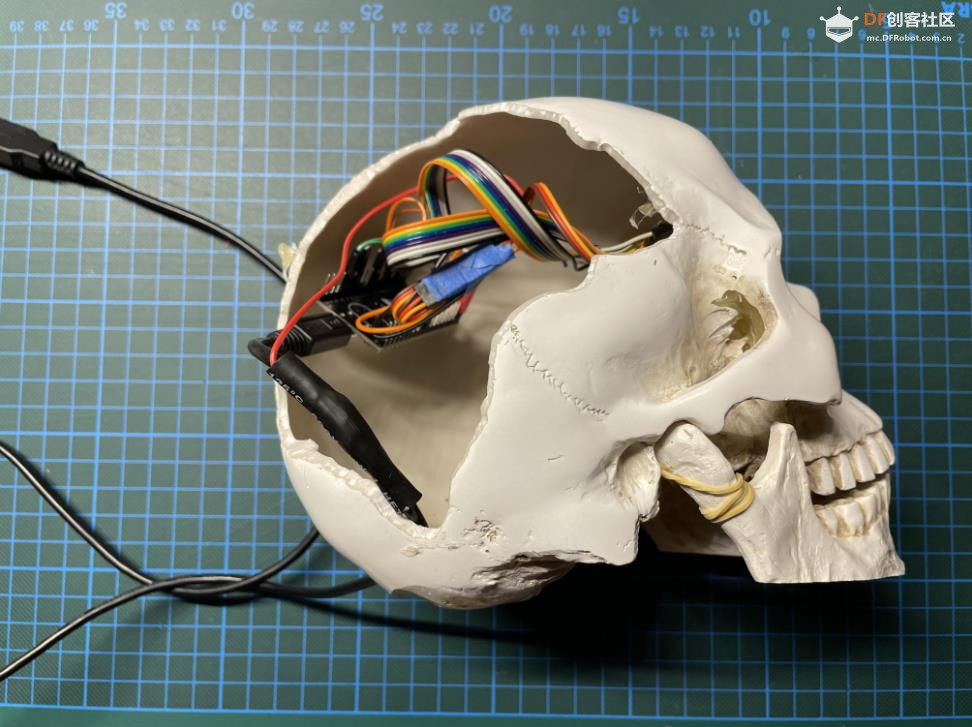 【Arduino 动手做】不可思议的眼睛万圣节骷髅电子动画图2