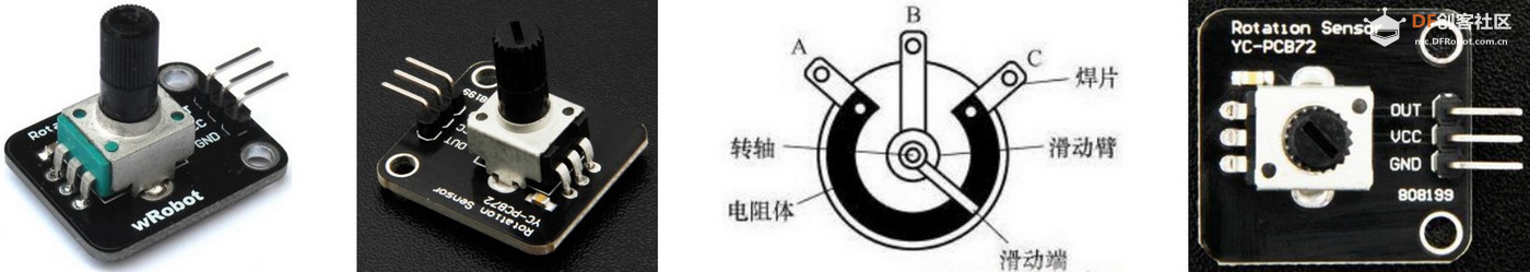 Beetle 树莓派RP2350 - 电位计图1