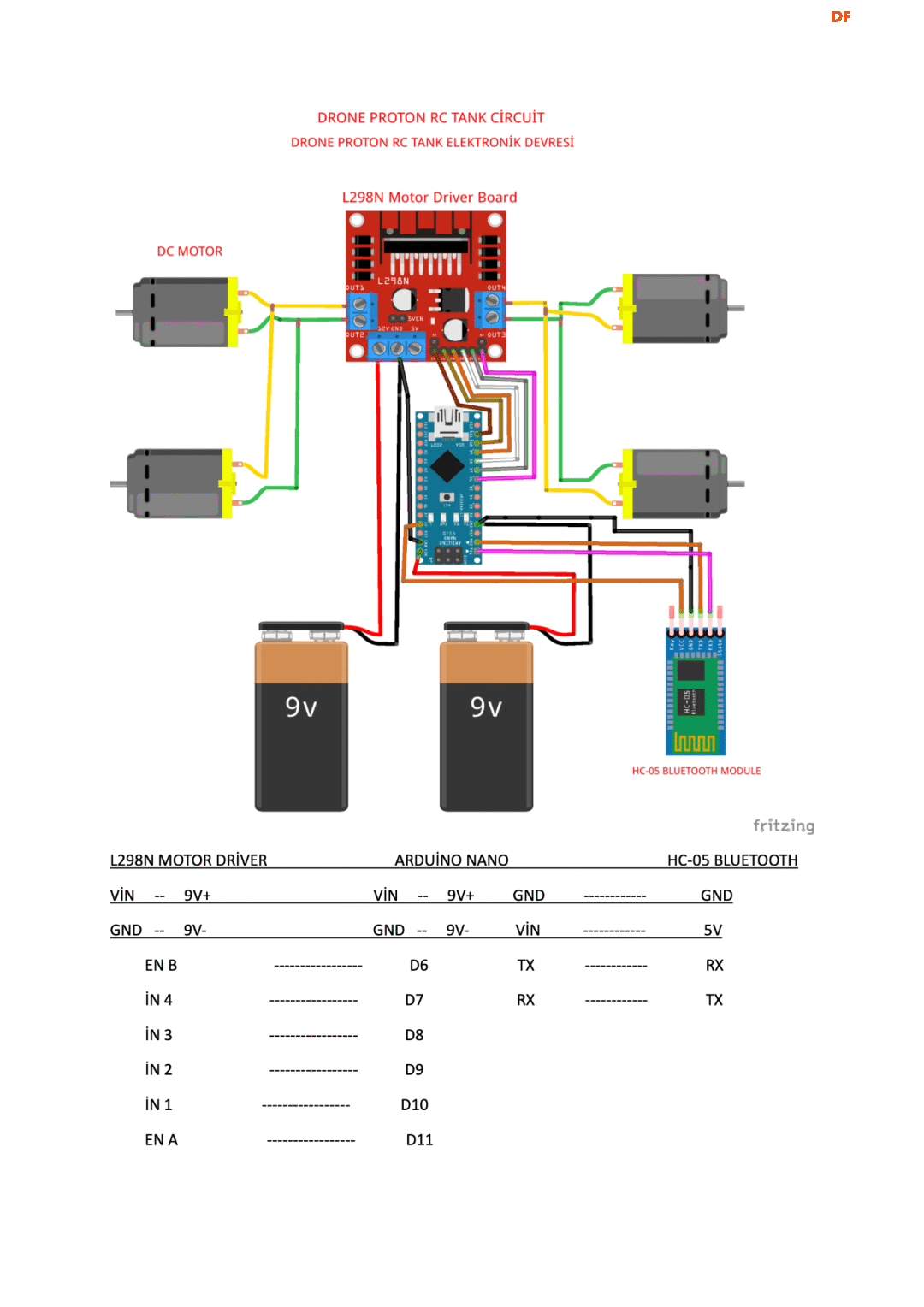 用Arduino打造一辆蓝牙遥控坦克图4