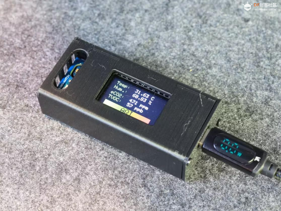 【Arduino 动手做】紧凑的ESP32物联网空气质量监测器图1