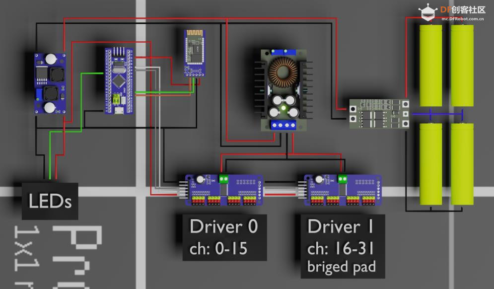 【Arduino 动手做】集成了智控和271颗LED灯的六足机器人图1