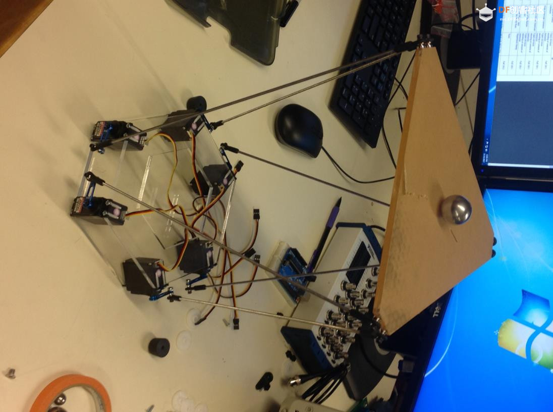 【Arduino 动手做】PID控制球平衡Stewart平台图3