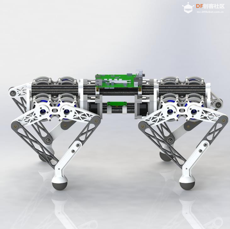 【Arduino 动手做】基于五连杆机构的12 自由度腿式机器人图4