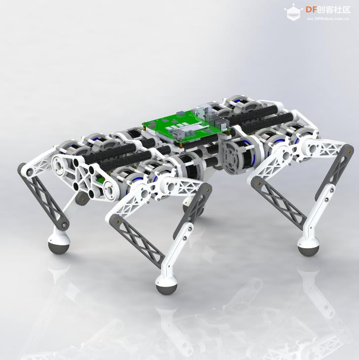 【Arduino 动手做】基于五连杆机构的12 自由度腿式机器人图1